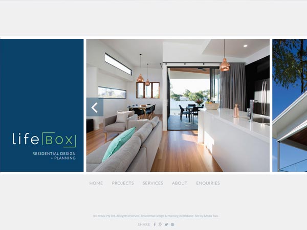 Lifebox Design - Design  · Simple brochure  · Gallery  · Mobile responsive